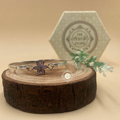 Rustic Romance Openable Flower Bracelet Amethyst (Piece)