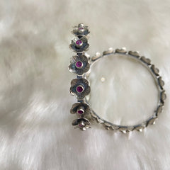 Sterling Silver Jasmine Pearl Bangle (Piece)