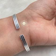 Timeless Floral Glass Cuff  (Piece)