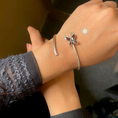 Rustic Romance Garnet Butterfly Kada (Piece)