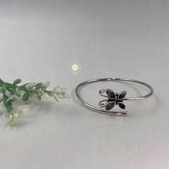 Rustic Romance Amethyst Butterfly Kada (Piece)