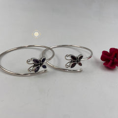 Rustic Romance Amethyst Butterfly Kada (Piece)