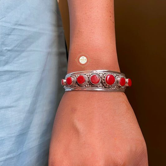 Coral Stone Kada (Piece)