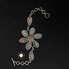 Bloom Filigree Stone Bracelet (Piece)
