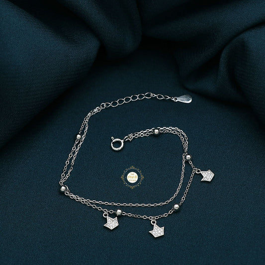Sparkling Treasure Crown Bracelet