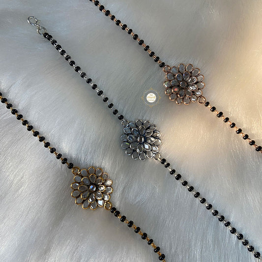 Floral Mangalsutra Bracelet (Piece)