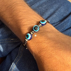 Handcrafted Evil Eye Braid Bracelet (Piece)