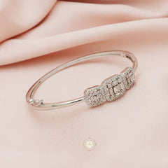 Sparkling Silver Openable Princess Cuff