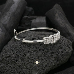 Sparkling Silver Openable Princess Cuff
