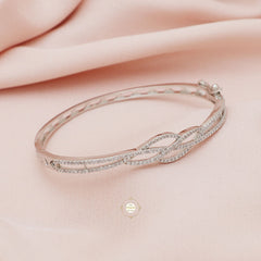 Sparkling Silver Openable Princess Cuff