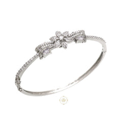 Sparkling Silver Openable Flaky Cuff