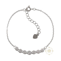 Sparkling Silver Classic Everyday Bracelet.