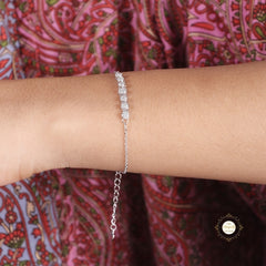 Sparkling Silver Classic Everyday Bracelet.