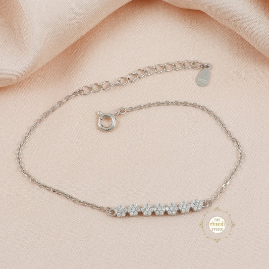 Sparkling Silver Classic Everyday Bracelet