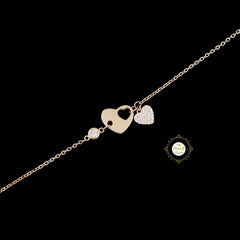 Sparkling Silver Heart Shine Bracelet