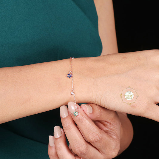 Sparkling Blooming Flowers Bracelet (Piece)