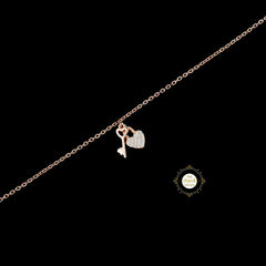 Sparkling Silver Unlocking Love Bracelet