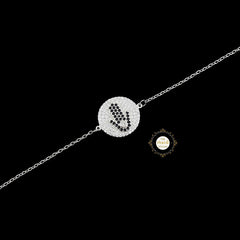 Sparkling Silver Hamsa Palm Bracelet