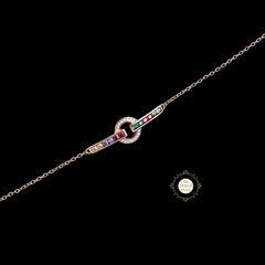 Sparkling Silver Multi Twist Bracelet