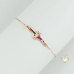 Sparkling Silver Multi Twist Bracelet