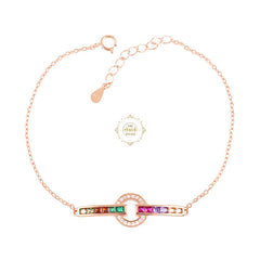 Sparkling Silver Multi Twist Bracelet