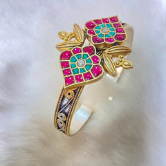 Sterling Silver Enamel Kada (Piece)