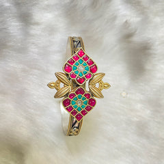 Sterling Silver Enamel Kada (Piece)