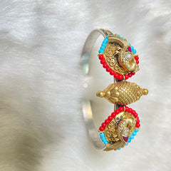 Sterling Silver Royal Mosaic Kada (Piece)