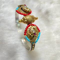 Sterling Silver Royal Mosaic Kada (Piece)