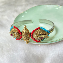 Sterling Silver Royal Mosaic Kada (Piece)