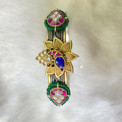 Sterling Silver Gulbahar Peacock Kada (Piece)