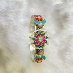 Sterling Silver Feroza Phool Kada (Piece)