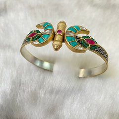 Sterling Silver Feroza Phool Kada (Piece)