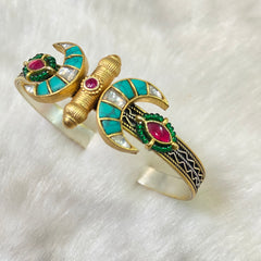 Sterling Silver Feroza Phool Kada (Piece)