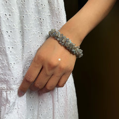 Sterling Silver Natural Labradorite Bracelet