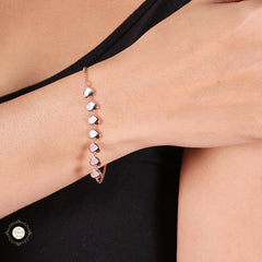 Sterling Silver Sparkling Endless Love Bracelet