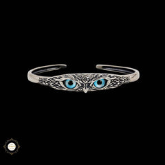 Sterling Silver Sparkling Owl Bracelet
