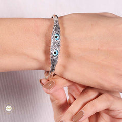 Sterling Silver Sparkling Owl Bracelet