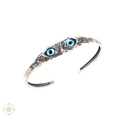 Sterling Silver Sparkling Owl Bracelet