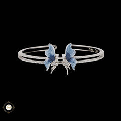 Sterling Silver Sparkling Wings of Grace Bracelet