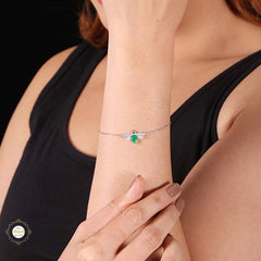 Sterling Silver Sparkling Sweet Bee Delight Bracelet