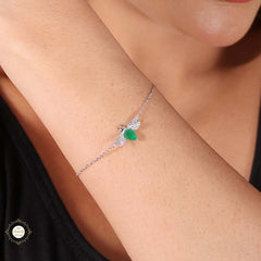 Sterling Silver Sparkling Sweet Bee Delight Bracelet