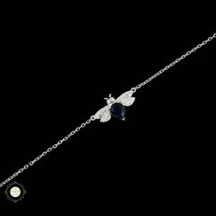Sterling Silver Sparkling Sweet Bee Delight Bracelet