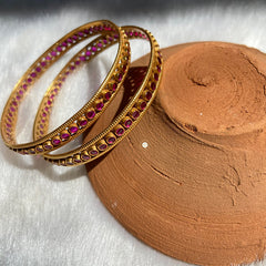 Sterling Silver Stone Bangle