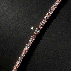 Sparkling Silver Shimmer Stone Bracelet