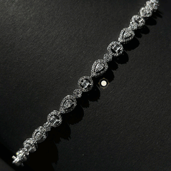 Sparkling Silver Loop of Light Bracelet