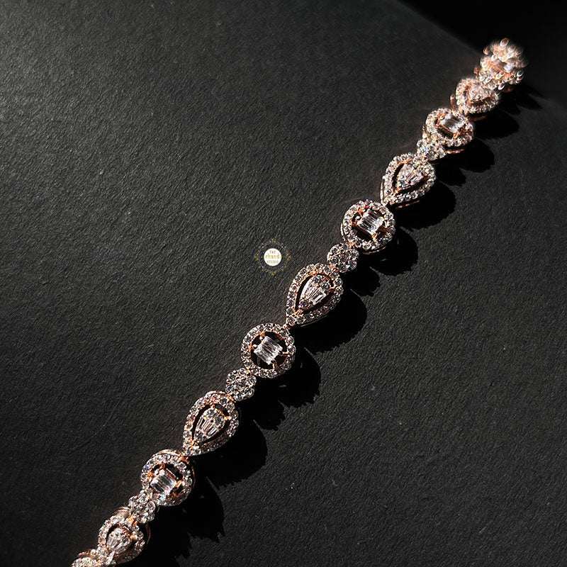 Sparkling Silver Loop of Light Bracelet