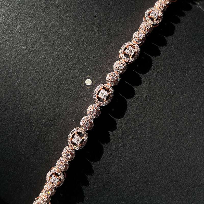 Sparkling Silver Circle Spark Bracelet