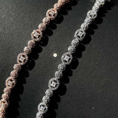 Sparkling Silver Circle Spark Bracelet