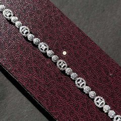 Sparkling Silver Circle Spark Bracelet